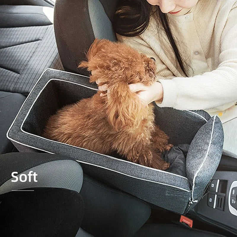 Car Central Dog Car Seat Bed Portable Dog Carrier for Small Dogs and Cats Safety Travel Bag Accessories